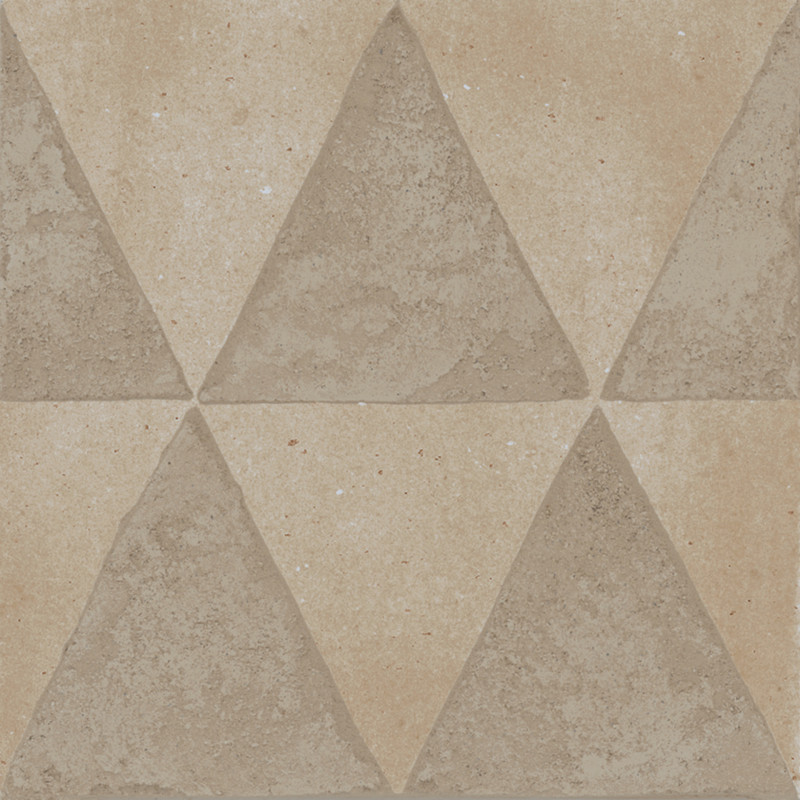 MARAZZI Crogiolo ArtCraft Sabbia Decoro Triangoli 20x20cm