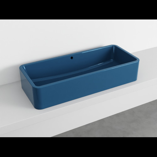 CIELO SHUI COMFORT Vasque à poser avec trop-plein Oltremare 100 x 42 x 20 h