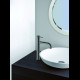 ONDYNA TRIVERDE Mitigeur Lavabo Haut CHROMÉ NOIR BROSSÉ TV22275