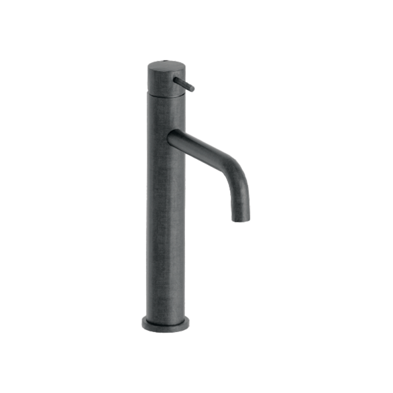ONDYNA TRIVERDE Mitigeur Lavabo Mi-Haut CHROMÉ NOIR BROSSÉ TV22775