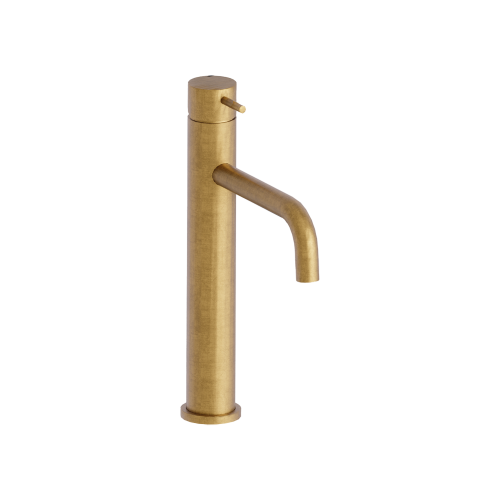 ONDYNA TRIVERDE Mitigeur Lavabo Mi-Haut OR BROSSÉ TV22796P