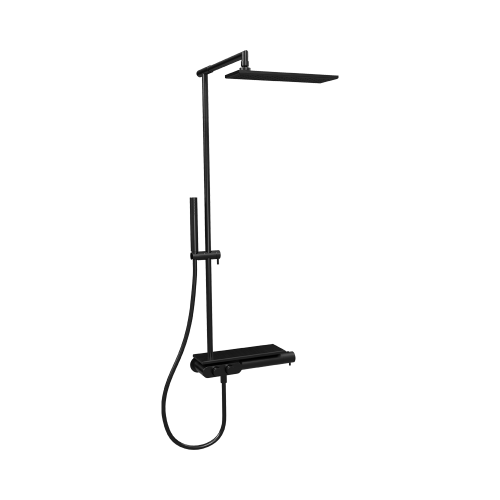 ONDYNA TRIVERDE Colonne de Douche Thermostatique THERMO UP CHROMÉ NOIR BROSSÉ XT48675