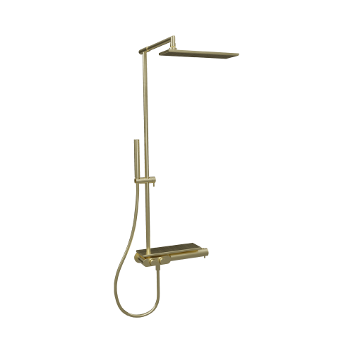 ONDYNA TRIVERDE Colonne de Douche Thermostatique OR BROSSÉ THERMO UP XT48696P
