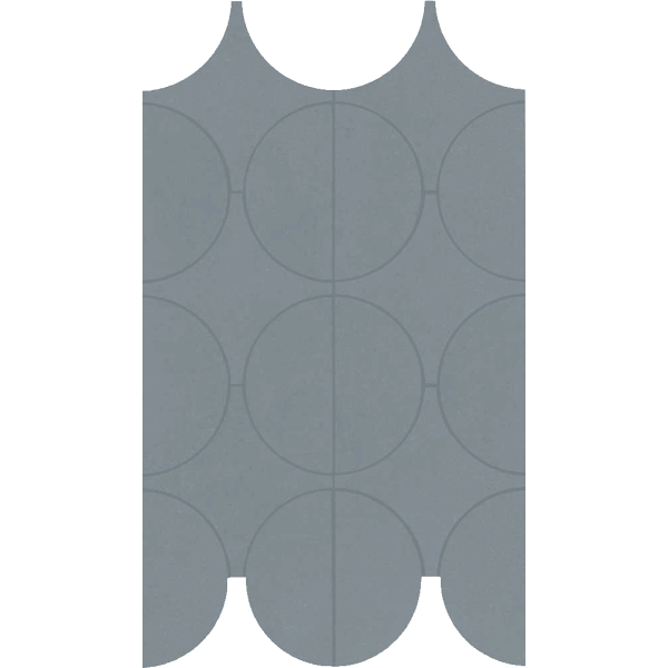 MARAZZI Concrete Look Cementum Indigo Mosaico Cerchi 23,8x41,4cm
