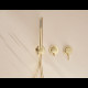 SANYCCES LOOP MITIGEUR DE DOUCHE 2 VOIES OR BROSSÉ