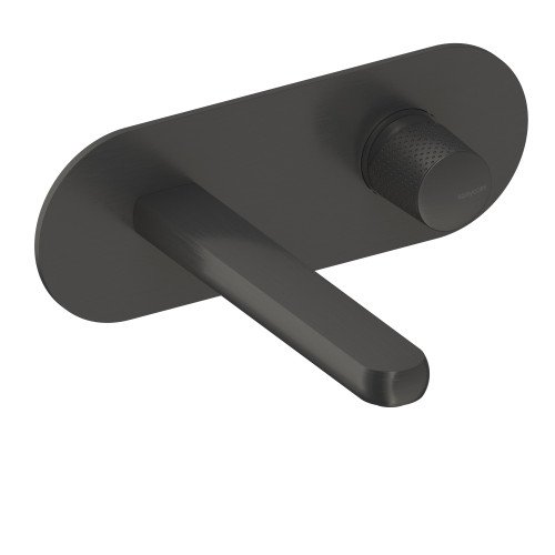 SANYCCES DEDAL PLISSÉ MITIGEUR MÉCANIQUE LAVABO 19CM AVEC PLAQUE RAW METAL