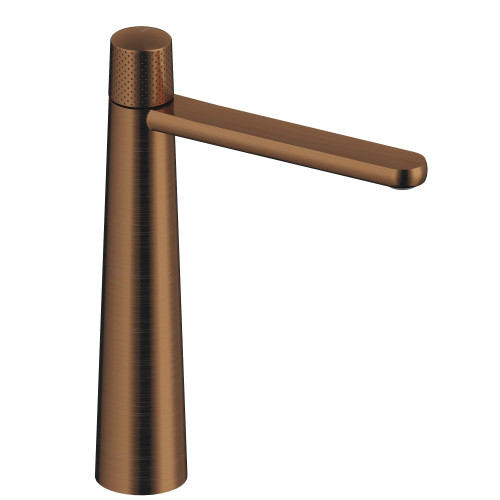 SANYCCES DEDAL MITIGEUR MÉCANIQUE HAUT DE LAVABO OR ROSE BROSSE
