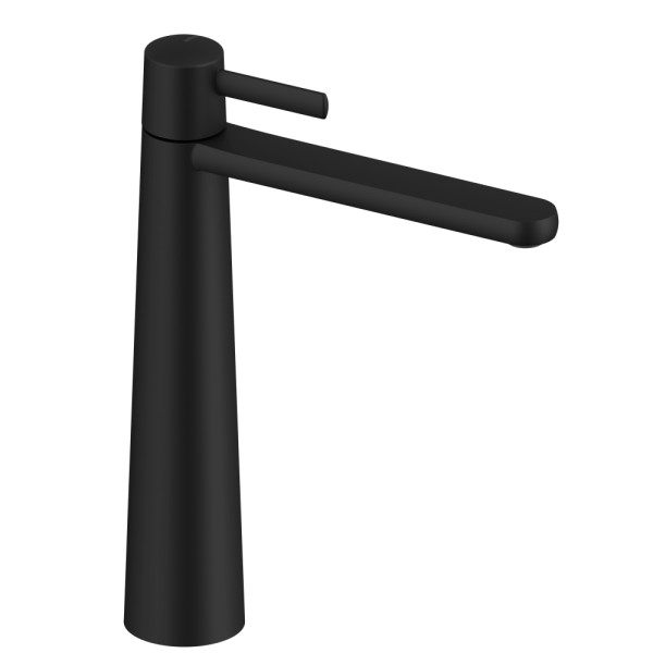 SANYCCES DEDAL PLISSÉ MITIGEUR MÉCANIQUE HAUT DE LAVABO NOIR MAT