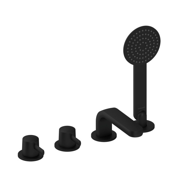 SANYCCES DEDAL PIN MITIGEUR MÉCANIQUE AU BORD POUR BAIGNOIRE NOIR MAT