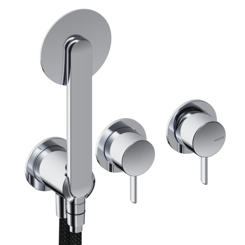 SANYCCES DEDAL PIN MITIGEUR MÉCANIQUE DE DOUCHE 2 VOIES CHROMÉ BRILLANT