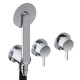 SANYCCES DEDAL PIN MITIGEUR MÉCANIQUE DE DOUCHE 2 VOIES CHROMÉ BRILLANT