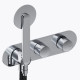SANYCCES DEDAL MITIGEUR MÉCANIQUE DE DOUCHE 2 VOIES AVEC PLAQUE CHROMÉ BRILLANT