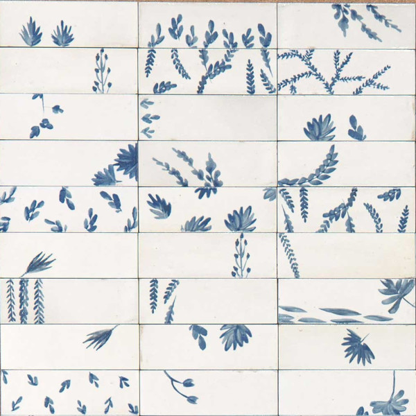 MARAZZI Crogiolo Rice Bianco Decoro Leaf lux 5x15cm