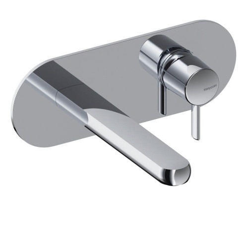 SANYCCES DEDAL PIN MITIGEUR MÉCANIQUE LAVABO 19CM AVEC PLAQUE CHROMÉ BRILLANT
