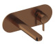 SANYCCES DEDAL PIN MITIGEUR MÉCANIQUE LAVABO 19CM AVEC PLAQUE OR ROSE BROSSÉ