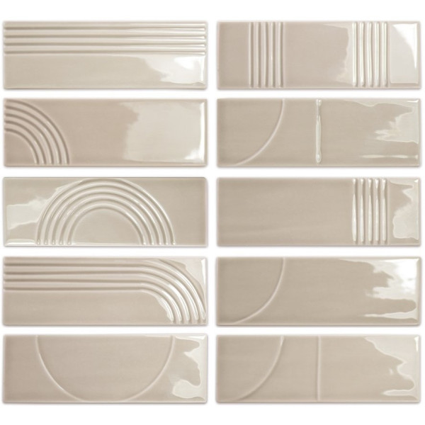 WOW GLOW DECOR TAUPE GLOSS 5,2x16cm (0.502m² par boite)