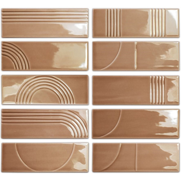 WOW GLOW DECOR CARAMEL GLOSS 5,2x16cm (0.502m² par boite)
