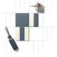 WOW BITS STEEL BLUE MATT 3,7x11,6cm (0,489m² par boite)