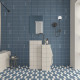 WOW BITS SQUARE STEEL BLUE MATT 11,6x11,6cm (0,507m² par boite)