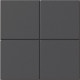 WOW RASTER GRID M DEEP BLUE MATT 15x15cm (0,548m² par boite)