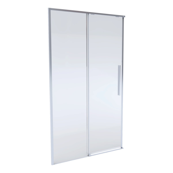 Collection S.8 138-140X200X0,8CM PAROI DE DOUCHE COULISSANTE TRANSPARENTE CHROME