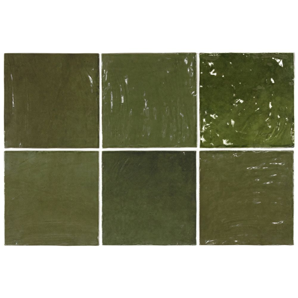 EQUIPE LA RIVIERA BOTANICAL GREEN 13,2X13,2CM (1m² par boite)