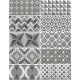 EQUIPE METRO PATCHWORK B&W 7,5X15CM (0,5m² par boite)