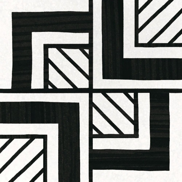 EQUIPE CAPRICE DECO METROPOLITAN B&W 20X20CM (1m² par boite)