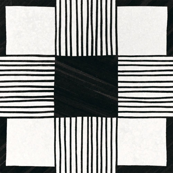 EQUIPE CAPRICE DECO CLOTH B&W 20X20CM (1m² par boite)
