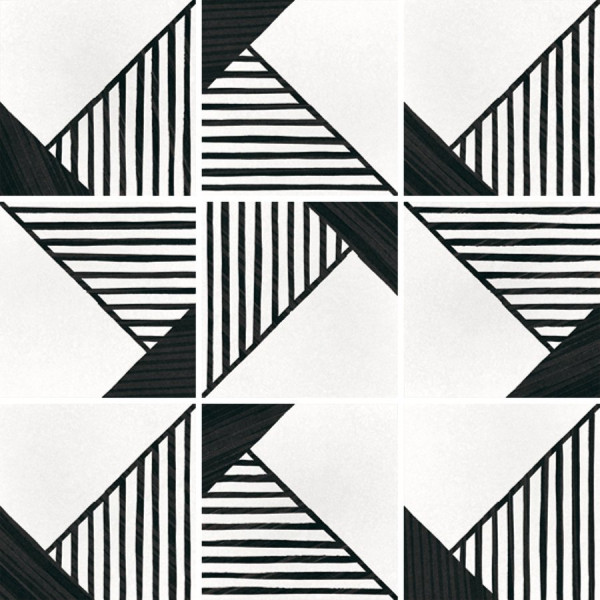 EQUIPE CAPRICE DECO ORIGAMI B&W 20X20CM (1m² par boite)