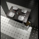 EQUIPE OCTAGON TACO MARBRE BLANC 4,6X4,6CM
