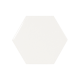 EQUIPE SCALE HEXAGON WHITE MATT 12,4X10,7CM (0,5m² par boite)