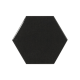 EQUIPE SCALE HEXAGON BLACK BRILLANT 12,4X10,7CM (0,5m² par boite)
