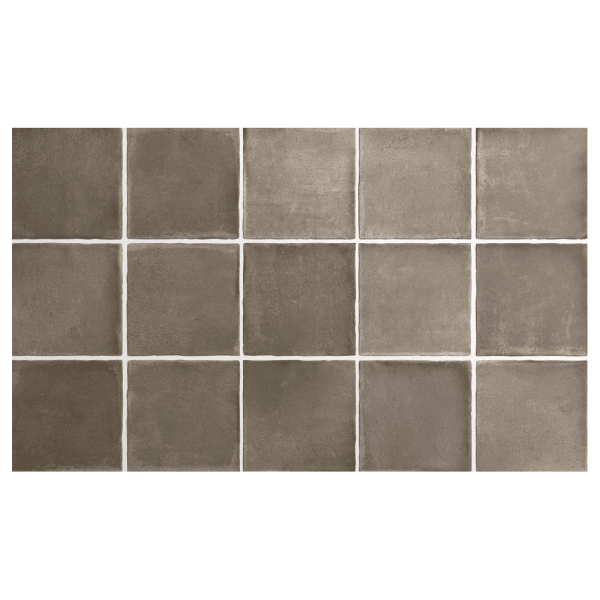 EQUIPE ARGILE CACAO 10X10CM (0,5m² par boite)