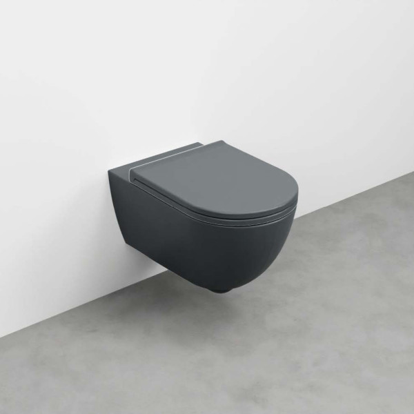 CIELO Enjoy Wc Suspendu sans bride Basalto 35x53x34cm
