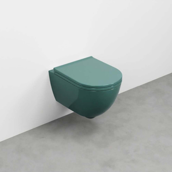 CIELO Enjoy Mini 48 Wc Suspendu sans bride Smeraldo 35x48x34cm
