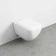 CIELO Shui Comfort WC Suspendu sans bride Blanc Brillant 37,5x55x37cm