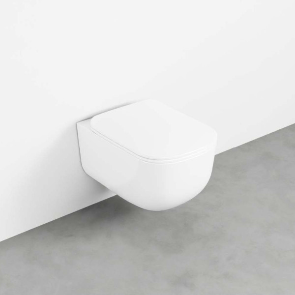 CIELO Era WC Suspendu sans bride Blanc Brillant 37x53x33cm