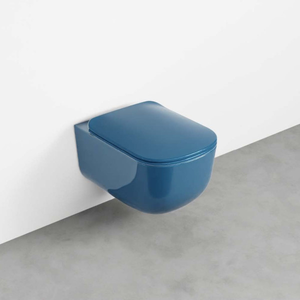 CIELO Era WC Suspendu sans bride Oltremare 37x53x33cm