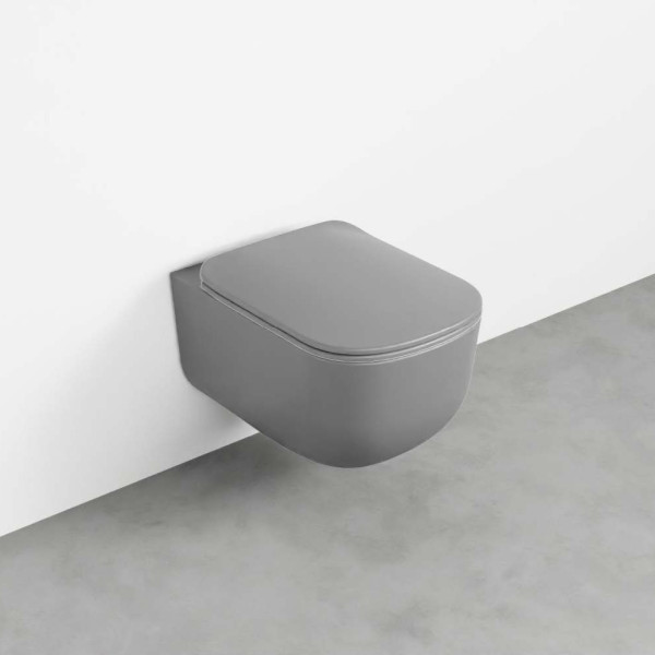 CIELO Era WC Suspendu sans bride Cemento 37x53x33cm
