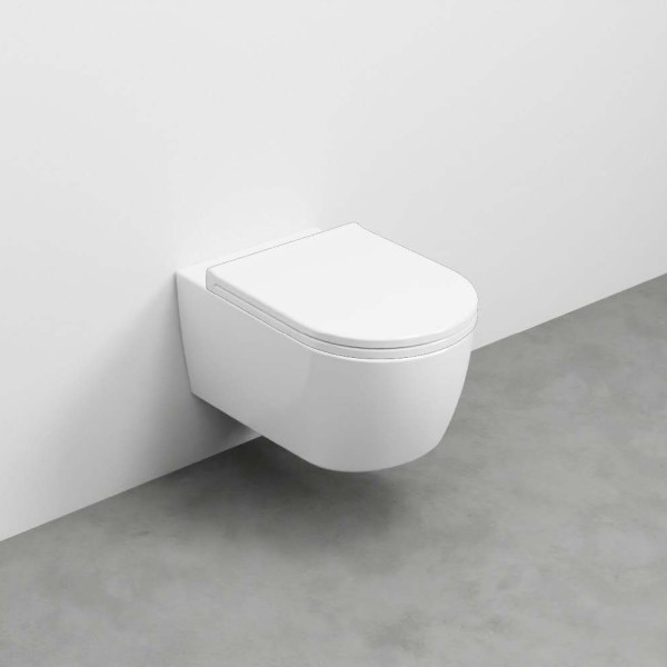 CIELO Smile WC Suspendu sans bride Blanc Brillant 35x53x27cm