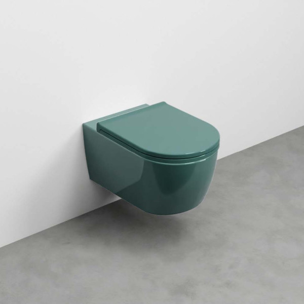 CIELO Smile WC Suspendu sans bride Smeraldo 35x53x27cm