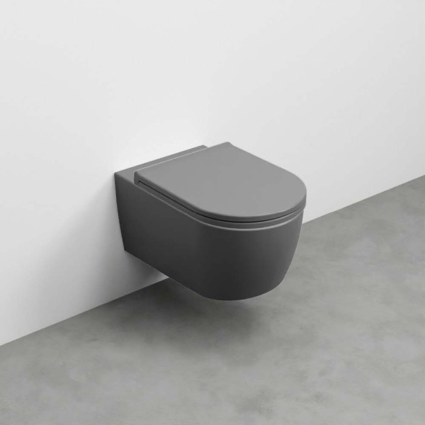 CIELO Smile WC Suspendu sans bride Cemento 35x53x27cm