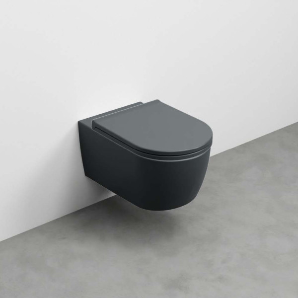 CIELO Smile WC Suspendu sans bride Basalto 35x53x27cm