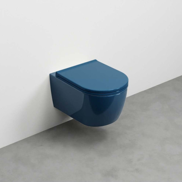 CIELO Smile Mini 48 WC Suspendu sans bride Oltremare 34x48x27cm