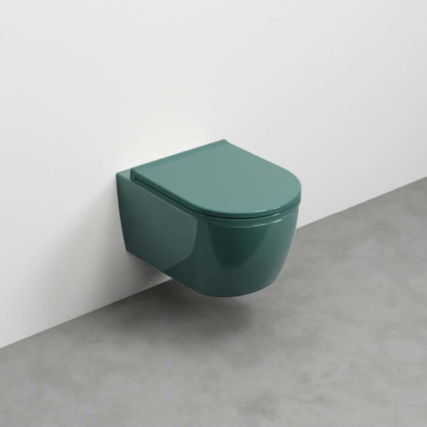 CIELO Smile Mini 48 WC Suspendu sans bride Smeraldo 34x48x27cm
