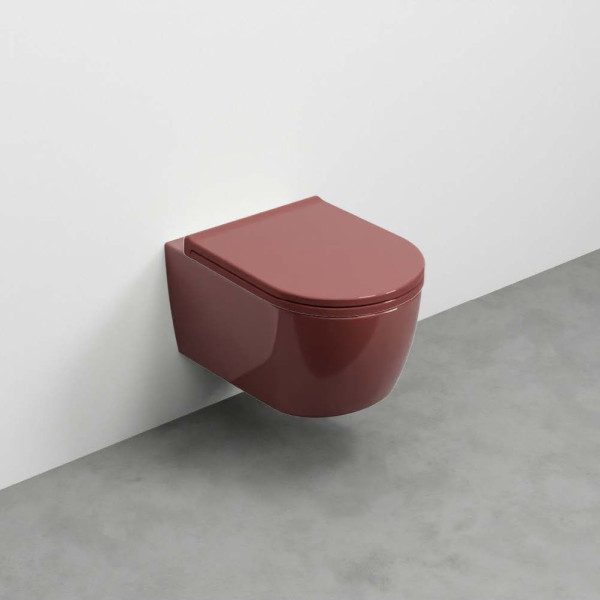 CIELO Smile Mini 48 WC Suspendu sans bride Corallo 34x48x27cm