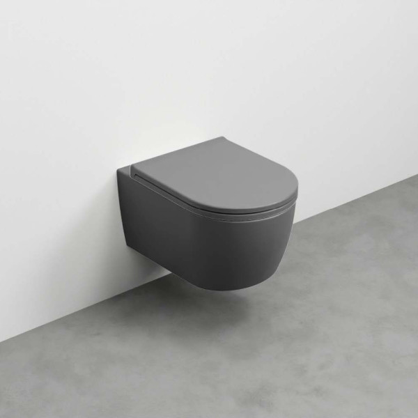 CIELO Smile Mini 48 WC Suspendu sans bride Cemento 34x48x27cm