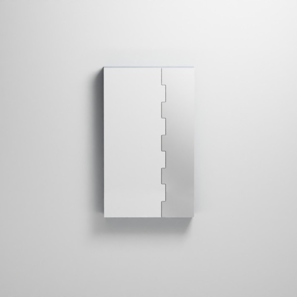 CIELO Miroir ZIP Avec Élément De Rangement Gauche Oltremare 66x14x110cm