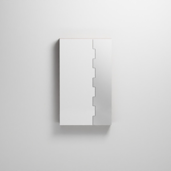 CIELO Miroir ZIP Avec Élément De Rangement Gauche Ninfea 66x14x110cm